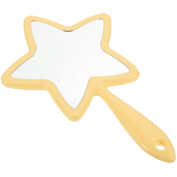 COSMOBETTY Star Hand Mirror Handheld Travel Shaped Mirror Portable Cosmetic Mirror Makeup Mirror With Handle For Travel Hairdresser Salon (Random Color)