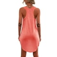 thumbnail image 3 of DYMADE Women Summer Beach Swimsuits Coverups Sleeveless U Neck Casual Tank Dress, 3 of 4