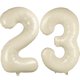 thumbnail image 1 of Globo LVMOQIQIU, 40 pulgadas, blanco, número 23, blanco crema, 2 unidades, 1 of 6