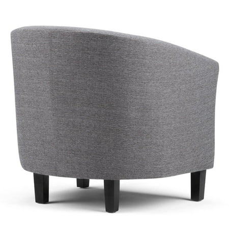Simpli Home - Austin 30 inch Wide Tub Chair - Distressed Black