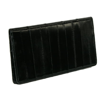 MJ Masters Women's Eel Skin Checkbook Cover and Card Holder