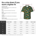 thumbnail image 5 of Fuzoiu Green Plants with Fox Print Hawaiian Shirt for Men, Summer Beach Casual Short Sleeve Button Down Shirts, Men’s Beach Summer Shirts with Pocket,Large, 5 of 7
