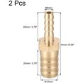 thumbnail image 4 of Scienceny Conector de instalación de tuberías de latón, espiga para manguera recta de 2 vías, fácil de instalar, duradero, 6 uds. Herramientas y ferretería, 4 of 6