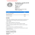 thumbnail image 2 of Rear Brake Rotor - Compatible with 2009 - 2016 Audi A4 Quattro 2010 2011 2012 2013 2014 2015, 2 of 2