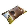 Animal closeup Waist pillow case Decorative large pillow case with