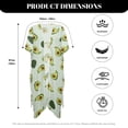 thumbnail image 6 of HELLHERO Cartoon Avocados Beach Cover Ups for Women Polyester Short Sleeve Free Size Bathing Suit Cover Up for Womens, 6 of 6