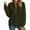 Army Green, variant on APEXFWDT Women's Half-Zip Pullover Sweatshirt Raglan Sleeve Crewneck Long-Sleeve Sweatshirt Solid Casual Top for Outdoor Strolls & Errands