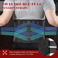 thumbnail image 4 of QIBODA Plus Size Back Brace with 7 Bionic Metal Stays, Strong Support for Lower Back Pain Relief, Herniated Disc, Sciatica, Back Support Belt for Big, Heavy, Overwei, 4 of 6
