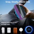 thumbnail image 6 of Magnetic Compatible with iPhone 16e Case, [Built-in Invisible Kickstand][Compatible with MagSafe] [Military Grade Shockproof] Slim Translucent Matte Phone Case for iPhone 16e, Darkpurple, 6 of 6
