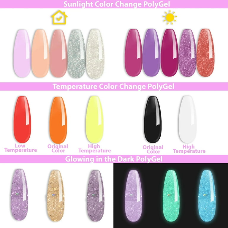 glow in the dark poly gel