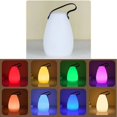 thumbnail image 4 of Lámpara de mesa LED portátil, recargable, inalámbrica, impermeable, multicolor, regulable, para jardín, patio y interior (lisa), 4 of 4