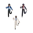 thumbnail image 2 of Michae Bendable Pop Star Plush Doll with Internal Wire Armature, Posable Stuffed Puppet for Desk Display, Collectible Music Gift for M-J Fans, 3 Pack, 2 of 6