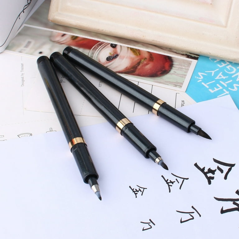 TEHAUX 4pcs Calligraphy Pens Writing Pens Fountain Pen Calligraphy Training  Pens Calligraphy Writing Pen Chinese Calligraphy Pen School Supplies Resin
