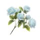 thumbnail image 5 of Ramo de rosas artificiales de 7 cabezas de seda para decoración del hogar, bodas, fiestas y festivales (azul cielo)., 5 of 6