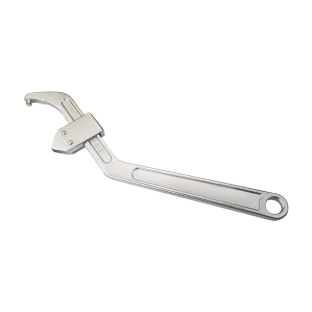 Llave de tuerca de gancho de agujero lateral, llave ajustable, herramienta de reparación de accesorios resistentes al desgaste para vehículos cabeza redonda