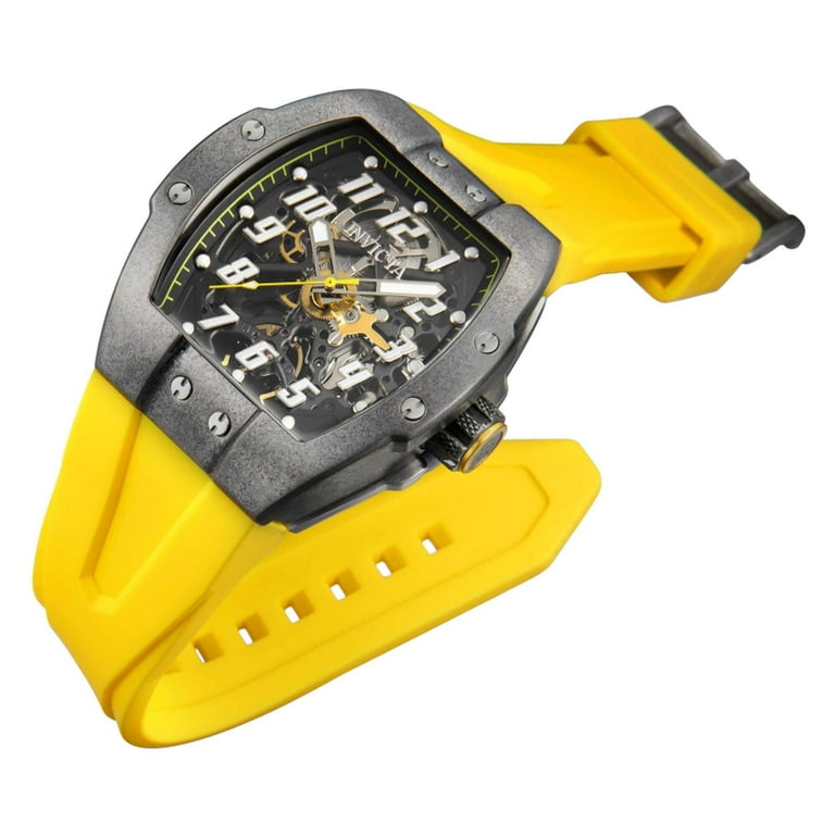 Invicta 43524 Men's JM Correa Yellow Rubber Strap Automatic Watch
