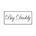 thumbnail image 1 of Big Daddy On White Photo License Plate, 1 of 1