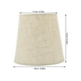 thumbnail image 2 of Modern Lampshade Beige Cloth Metal Easy Installation for Bedroom 1Set, 2 of 6