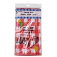 thumbnail image 2 of 12 pcs RECTANGLE 54x72" Red Checkered Disposable Plastic TABLE COVERS, 2 of 2