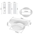 thumbnail image 4 of Kearding 1 Set Air Conditioner Window Kit Baffle Connector Hose Plate Adaptor Slide Wind Accessories Conditioning AC Exhaust Electrodomésticos Kearding HA036604-00, 4 of 5