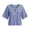 Dark Blue, variant on Women's Round Neck Tops Stripe Plus Size Half Sleeve Solid Color Knot Neck Tops Casual Summer Officewear