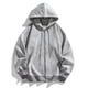 thumbnail image 1 of pstuiky camisa de manga larga para hombre, Sudadera con capucha y manga larga para hombre, deportiva, holgada, con cremallera y bolsillo con cordón, de color liso y a la moda xxl, 1 of 6