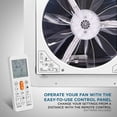 thumbnail image 6 of Hike Crew 14" RV Vent Fan, Adjustable, with Remote Control, 1-Piece, 6 of 8