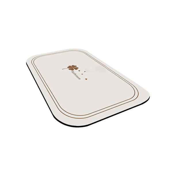 Alfombra de Puerta Delantera, Alfombra de Secado de Inodoro de Entrada de Absorción de Agua Del Baño Del Hogar, 50x80cm Antideslizante Secado Rápido, Alfombra de Baño de Tierra Diatomácea