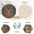 thumbnail image 5 of BZSMCE 6Pcs Drink Coasters With Holder 3.94Inch Creative Coil Coaster Coasters Colors Coasters Colors Absorbent Coasters for Drinks Set, 5 of 7