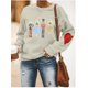 thumbnail image 5 of Sudadera con capucha navideña con estampado divertido de Cascanueces para mujer, suéter de manga larga con cuello redondo de gran tamaño, 5 of 5
