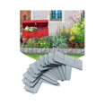 thumbnail image 4 of Bordes para paisajismo de jardín Yashi 20 piezas 16 pies plástico gris, 4 of 5
