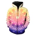 thumbnail image 1 of Sudadera con capucha y cremallera de mandala para hombre y mujer, con estampado 3D, divertida, de manga larga, estilo informal, unisex, estilo hip hop, para primavera, 1 of 6