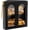 Black, variant on Corner Bread Box for Kitchen Countertop, 2 Tier Bamboo Bread Storage Container for Homemade Bread with Clear Acrylic Door Panel, Bread Bin Farmhouse Breadbox Organizer (Black, Extra Large)