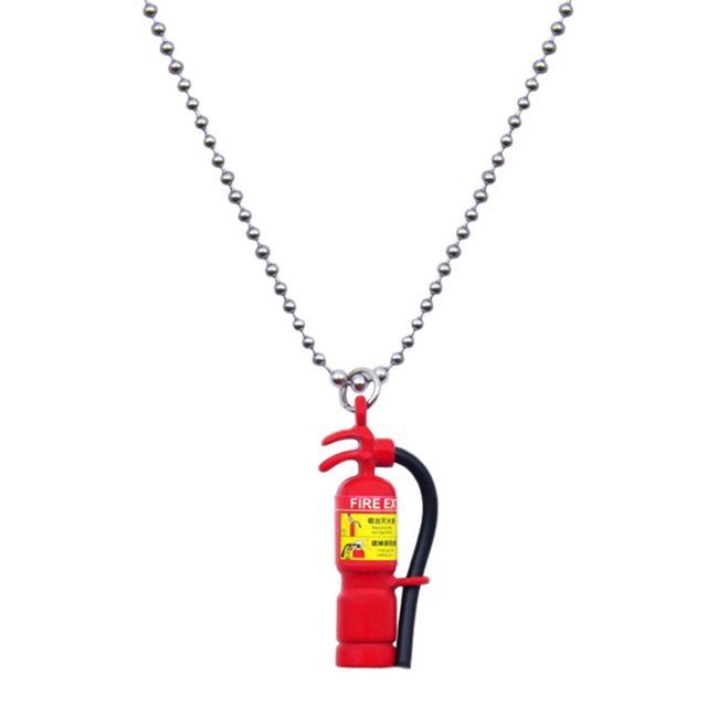 1 colgante de extintor, cadena para suéter, collar creativo, accesorio para el cuello.