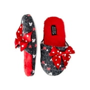 Minnie Mouse Animal Print Bow Scuff Slippers with Gift Box, Little Girls & Big Girls