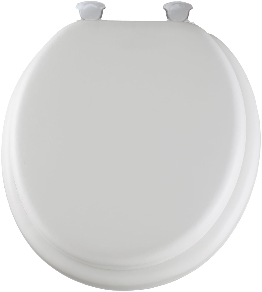 Mayfair 13EC000 White Antique Vinyl Soft Toilet Seat