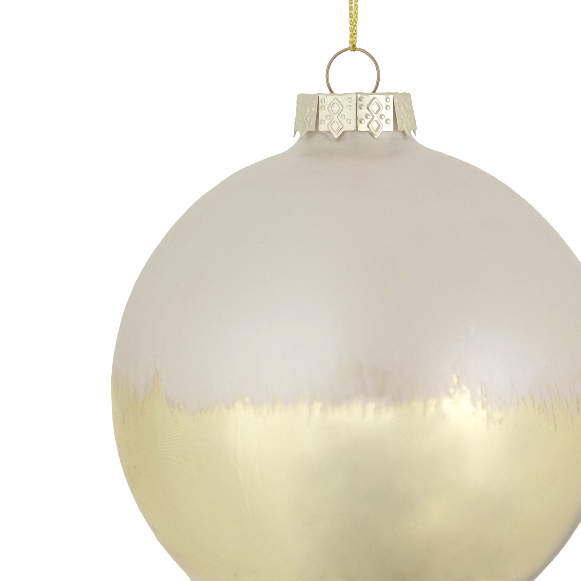 Buy Wholesale China The Best Glass And Pearl Decoration Christmas Ball  Ornaments 9cm Diameter White And Gold Color & Tree Ornament Glass Ball  Christmas Ball at USD 2.35