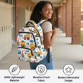 thumbnail image 5 of HUIACONG Construction Truck Print Kids School Backpack for Boys Age 5-14 Multi Pocket Adjustable Cushioned Straps Water Resistant Lightweight Durable Backpack for School Camping Day Trip, 5 of 7