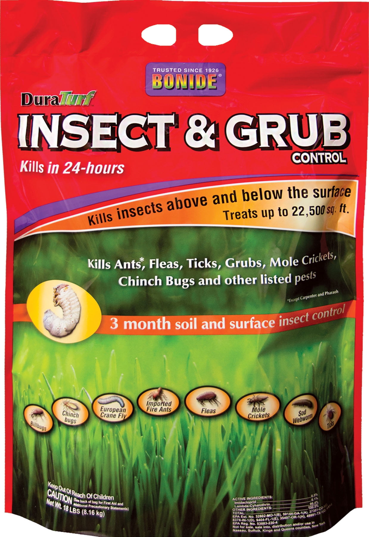 INSECT & GRUB CONTROL 15M 18 LB