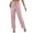 Pink, variant on Sequin Wide Leg Pants For Women, Elastic Waist Drawstring Party Trouser, Ladies Fall Sparkle Night Out Casual Pant, Size S-XXL