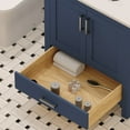 thumbnail image 5 of Ayna Decors Rooh 30 Inch Navy Blue Bathroom Vanity Cabinet Only, Brushed Nickel Hardware, AVR30NB0002, 5 of 10
