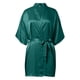thumbnail image 5 of Bata larga de satén para mujer - Bata tipo kimono con estampado floral, mangas 3/4, poliéster y spandex, tallas S-XXL, 5 of 8