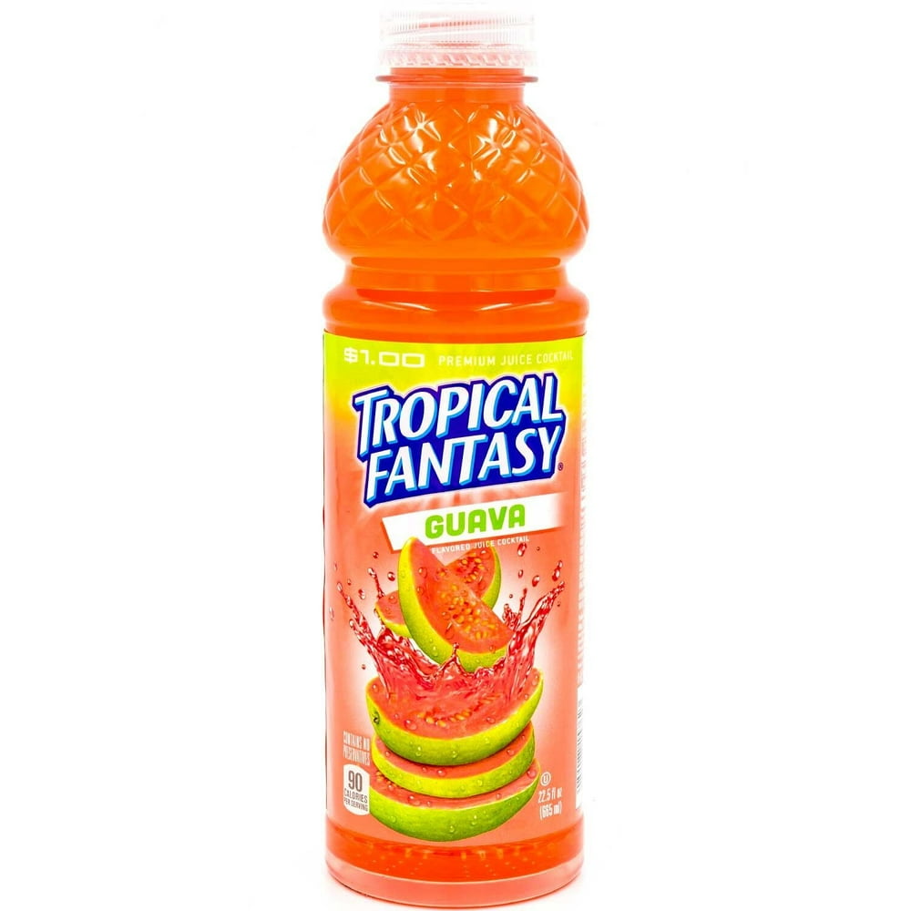 Tropical Fantasy Premium Juice Cocktail, Guava, 22.5 Fl Oz (Case of 24 ...