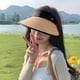 thumbnail image 4 of Sombrero ajustable con circunferencia de la cabeza de 55-58cm, sombrero de paja con tapa vacía para mujer, protector solar, sombrero para el sol en la playa antiultravioleta, 4 of 5