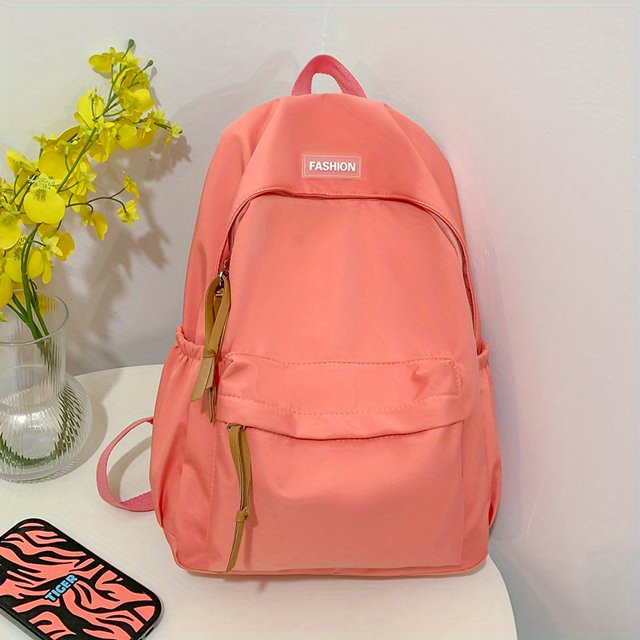 Mochila Simple Mochila De Gran Capacidad Mujer Estudiante De Secundaria Estudiante De Secundaria Estudiante Universitario Mochila Escolar Hombre Ocho Colores Opcionales