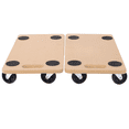 thumbnail image 2 of Tcbosik 2 Pack Furniture Moving Wooden Dolly with 4 Wheels, Heavy Duty Rolling Mover for Couch Fridge Washing Machine Planter, Natural, 2 of 10