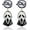 D, variant on Gothic Halloween Theme Acrylic Spooky Ghost Knife Drop Dangle Earrings Resin Thriller Skull Party Festive Costume Personalized Horror Jewelry