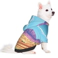 thumbnail image 2 of Honeii Pixel Desert Landscape Print Small Dog Hoodies Pet Hooded Sweatshirts Fall Winter Puppy Cat Sweaters Warm Clothes for Small Dogs Outfits Costume-X-Small, 2 of 7