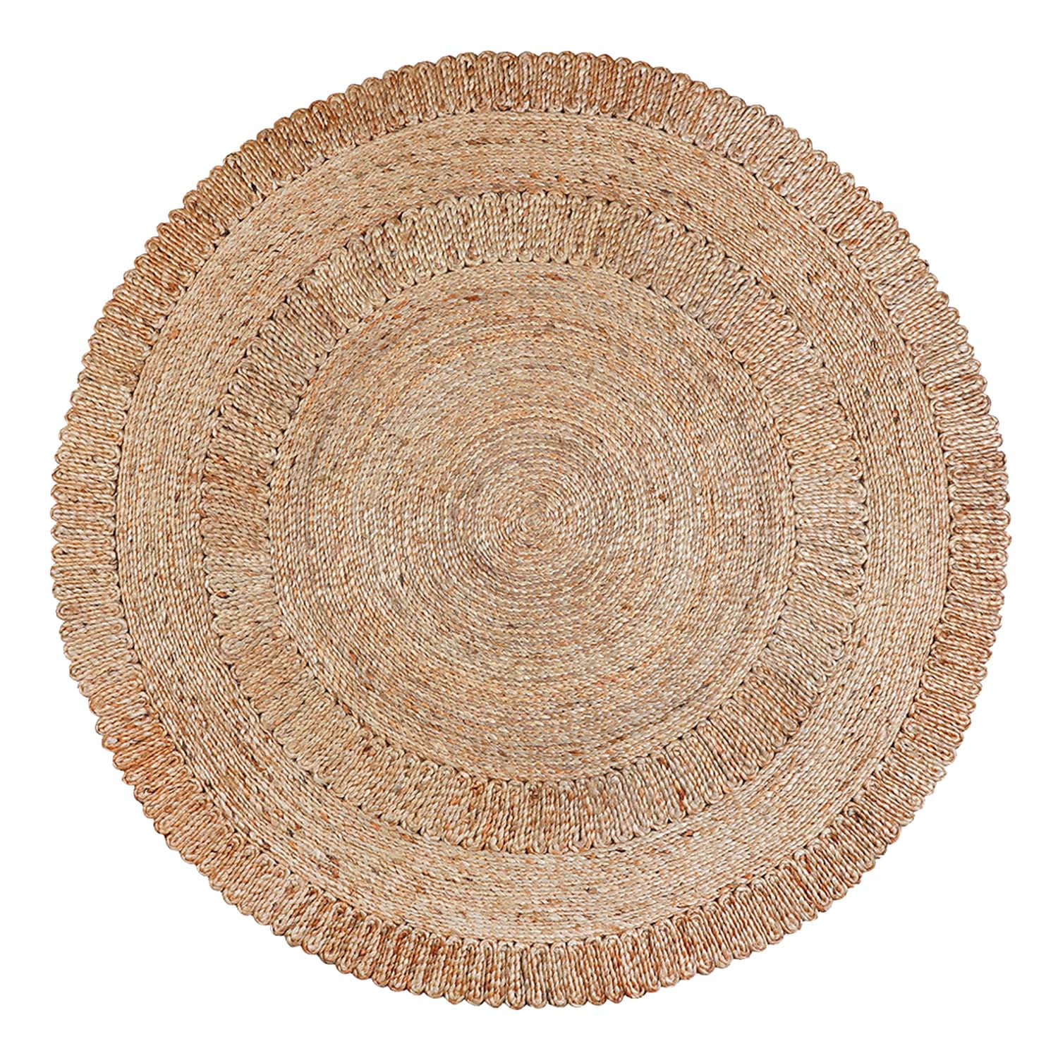 Lush Ambience Hand Made Premium Round Area RugEnvironment Friendly