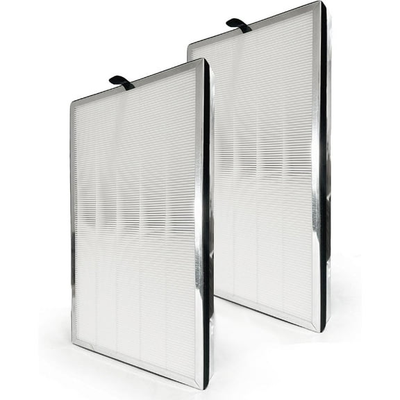 Nispira True HEPA Activated Carbon Replacement Filter For MA-112 V2.0 Air Purifier Part MA-112R | Removes Smoke, Dust, Pollen | Size 20.3" x 11.9" x 2.5" | 2 Packs